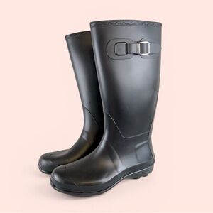Kamik Women’s 8 Black Rubber Rain Boots Wellies